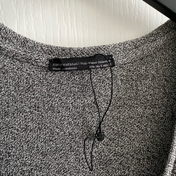 Zara Split Hem V-Neck Short Sleeve Tunic - Picture 3 of 10